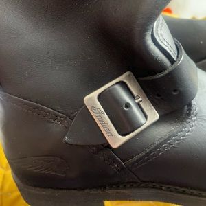 Indian Motorcycle Black Leather Boots